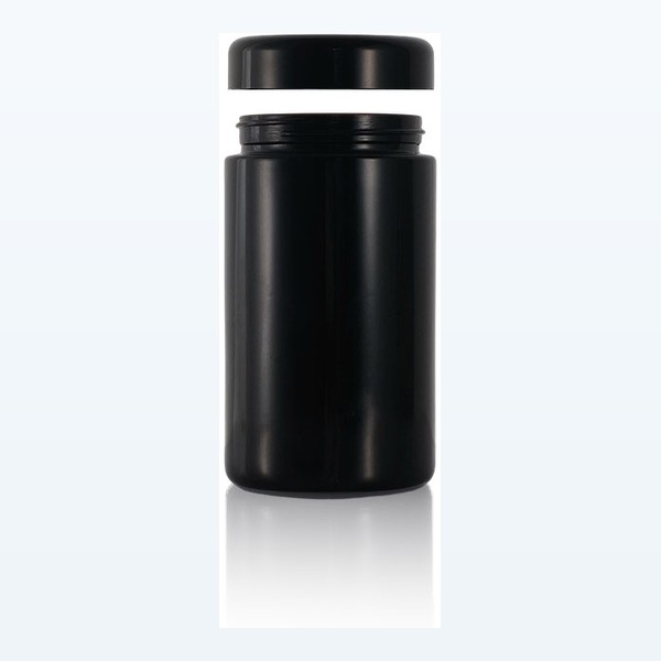 black glass child-resistant jar opaque black stash jar, wholesale — wholesale glass packaging from Eaglebottle China factory