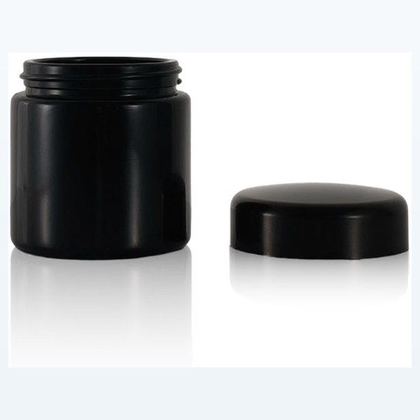 black glass child-resistant jar uv-blocking opaque storage — wholesale glass packaging from Eaglebottle China factory