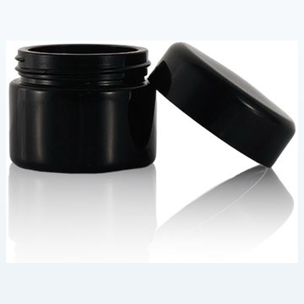 black glass child-resistant jar opaque black stash jar, wholesale — wholesale glass packaging from Eaglebottle China factory