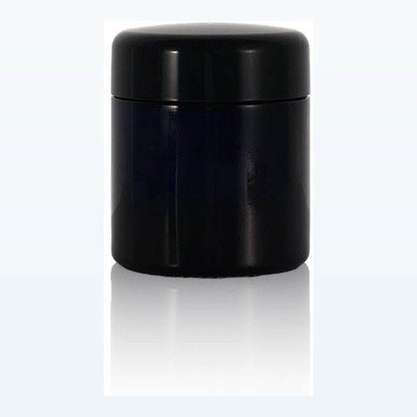 black glass child-resistant jar light-resistant cannabis storage — wholesale glass packaging from Eaglebottle China factory