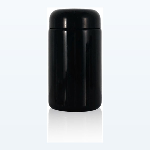 black glass child-resistant jar light-blocking flower container — wholesale glass packaging from Eaglebottle China factory