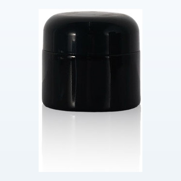 black glass child-resistant jar matte black airtight storage, bulk — wholesale glass packaging from Eaglebottle China factory