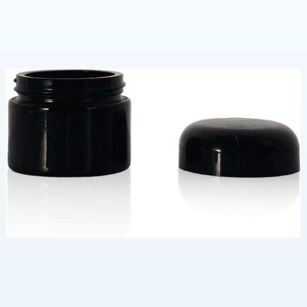 black glass child-resistant jar opaque black stash jar, wholesale — wholesale glass packaging from Eaglebottle China factory