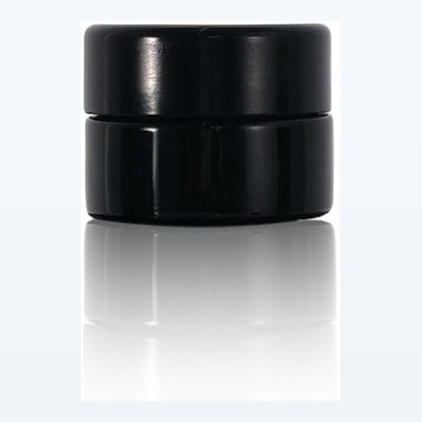 black glass child-resistant jar light-resistant cannabis storage — wholesale glass packaging from Eaglebottle China factory