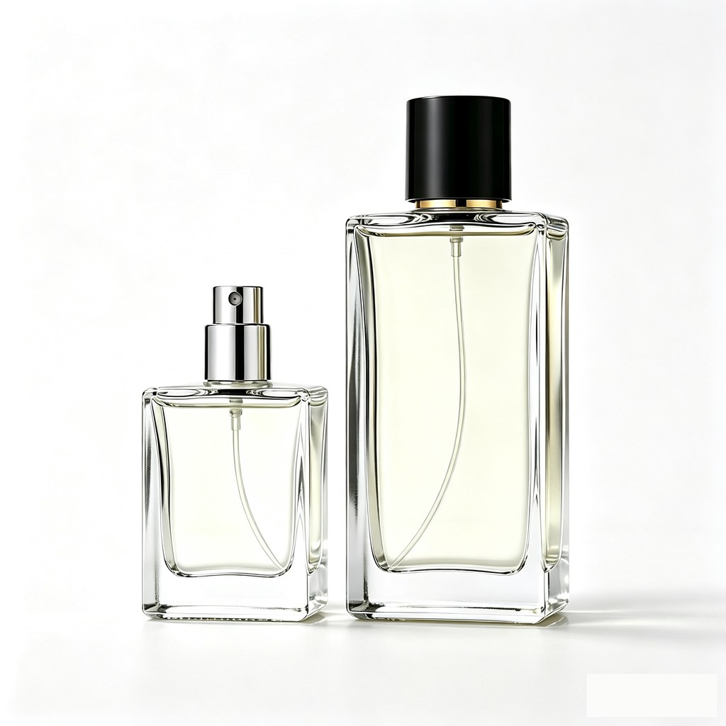 Glass perfume bottle mit EAGLE label