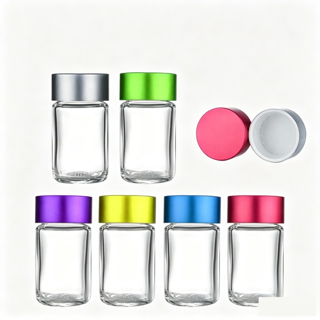 Glass pre-roll tubes mit colorful caps
