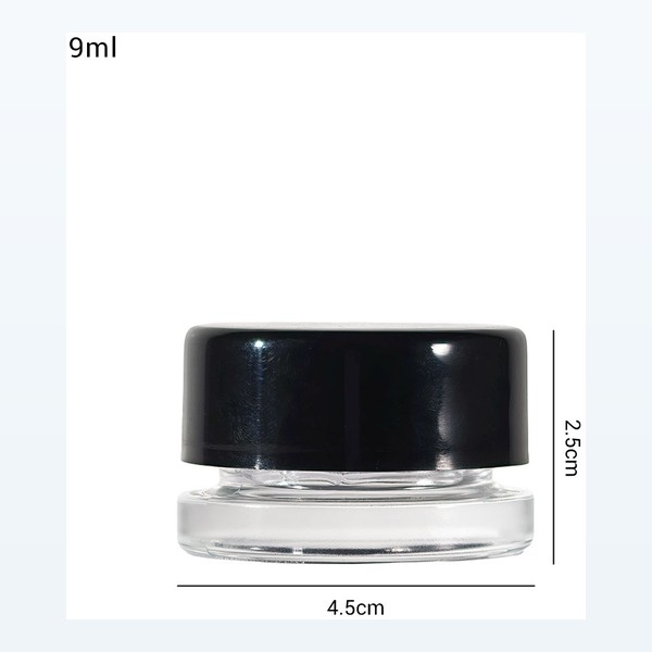 <bdi>9ml</bdi> round glass concentrate jar small format concentrate storage — wholesale glass packaging from Eaglebottle China factory