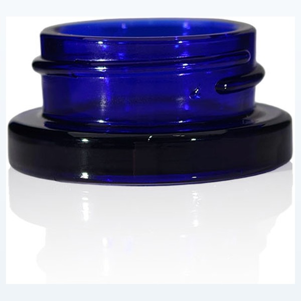 blue glass concentrate jar rosin & shatter storage — wholesale glass packaging from Eaglebottle China factory