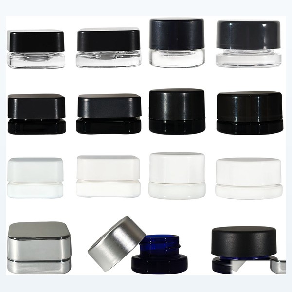 <bdi>5ml</bdi> / <bdi>9ml</bdi> glass concentrate jar extract container مع screw cap — wholesale glass packaging from Eaglebottle China factory