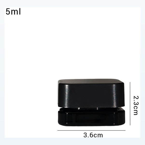 <bdi>5ml</bdi> square glass concentrate jar wax & dab container مع screw lid — wholesale glass packaging from Eaglebottle China factory