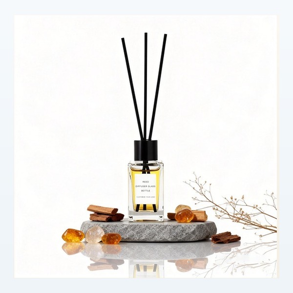 <bdi>50 ml</bdi> glass reed diffuser bottle empty & refillable, wholesale — wholesale glass packaging from Eaglebottle China factory