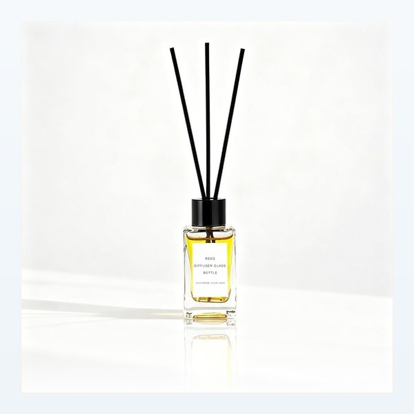 <bdi>100 ml</bdi> glass reed diffuser bottle مع collar neck — wholesale glass packaging from Eaglebottle China factory