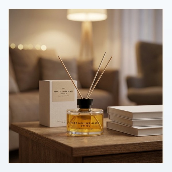 <bdi>100 ml</bdi> glass reed diffuser bottle home fragrance container, bulk — wholesale glass packaging from Eaglebottle China factory