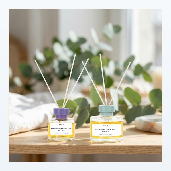 <bdi>100 ml</bdi> glass reed diffuser bottle home fragrance container, bulk — wholesale glass packaging from Eaglebottle China factory