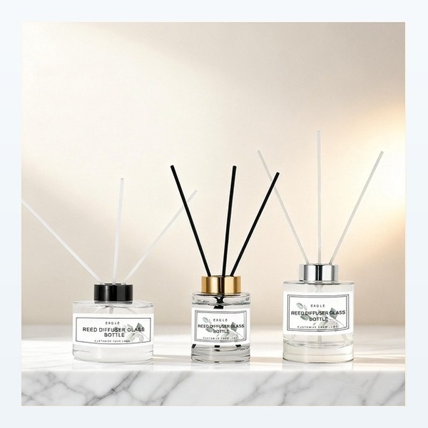 <bdi>50 ml</bdi> glass reed diffuser bottle empty & refillable, wholesale — wholesale glass packaging from Eaglebottle China factory