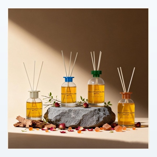 <bdi>100 ml</bdi> glass reed diffuser bottle home fragrance container, bulk — wholesale glass packaging from Eaglebottle China factory