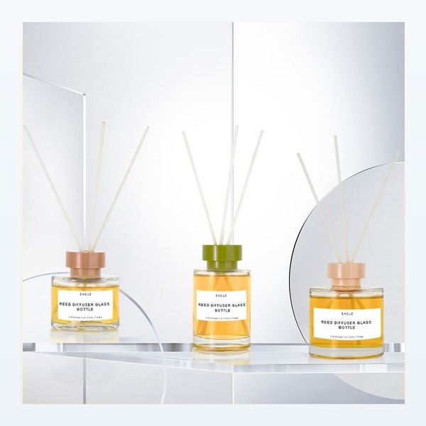 <bdi>100 ml</bdi> glass reed diffuser bottle home fragrance container, bulk — wholesale glass packaging from Eaglebottle China factory