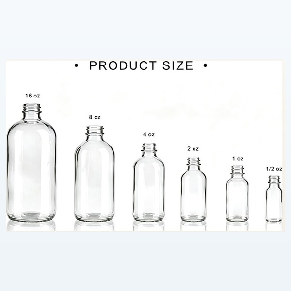 <bdi>1/2 oz</bdi> – <bdi>16 oz</bdi> clear round glass قطارة bottle مع glass ماصة — wholesale glass packaging from Eaglebottle China factory