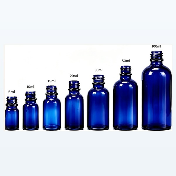 <bdi>5 ml</bdi> – <bdi>100 ml</bdi> blue glass قطارة bottle refillable قطارة bottle, bulk — wholesale glass packaging from Eaglebottle China factory