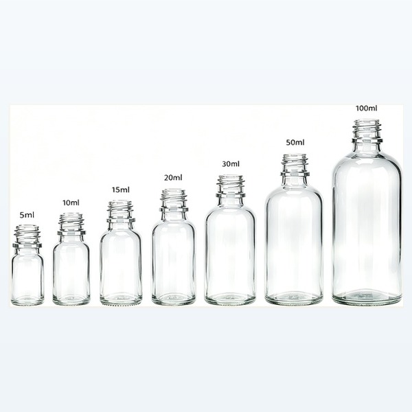 <bdi>5 ml</bdi> – <bdi>100 ml</bdi> clear glass قطارة bottle لـ tinctures & essential oils — wholesale glass packaging from Eaglebottle China factory
