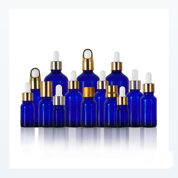 cobalt blue glass قطارة bottle مع glass ماصة — wholesale glass packaging from Eaglebottle China factory