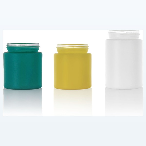 colored child-resistant glass flower jar wide-mouth flower storage jar — wholesale glass packaging from Eaglebottle China factory