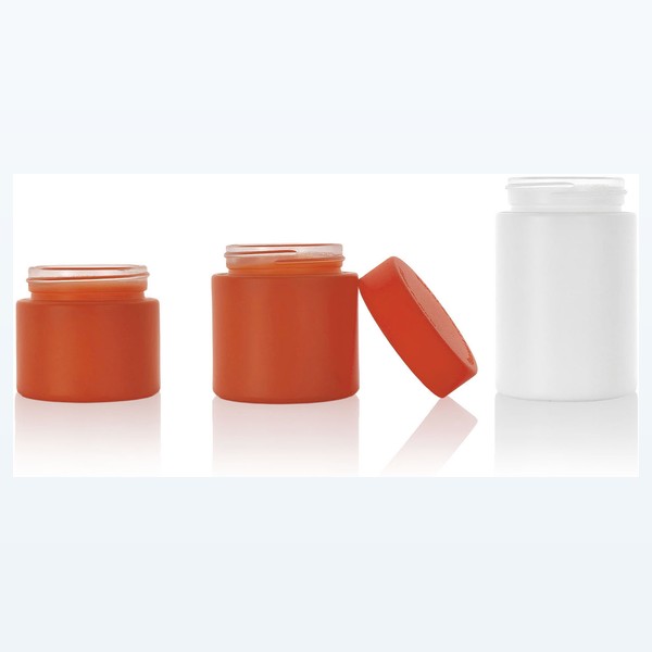 colored child-resistant glass flower jar airtight cannabis flower storage — wholesale glass packaging from Eaglebottle China factory