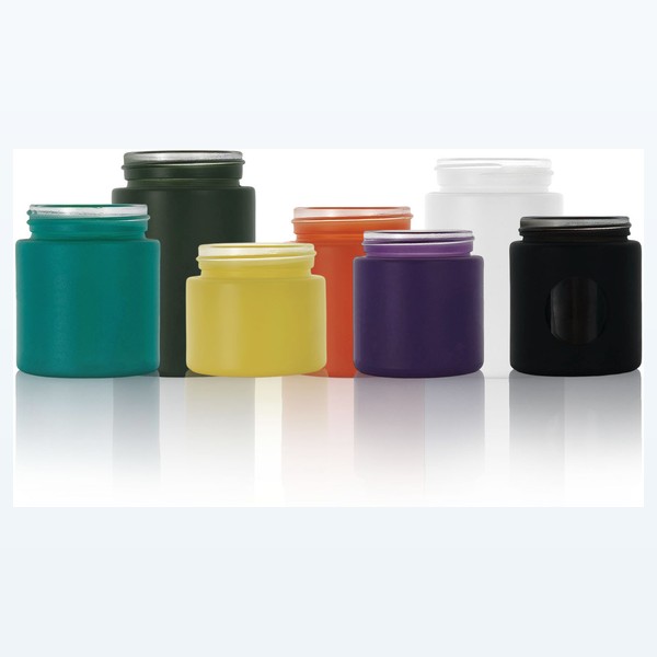 colored child-resistant glass flower jar airtight bud storage, bulk wholesale — wholesale glass packaging from Eaglebottle China factory