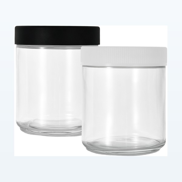 <bdi>18 oz</bdi> / <bdi>540ml</bdi> child-resistant glass flower jar airtight cannabis flower storage — wholesale glass packaging from Eaglebottle China factory