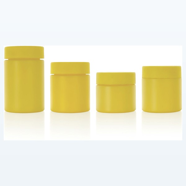 colored child-resistant glass flower jar smell-proof weed stash container — wholesale glass packaging from Eaglebottle China factory