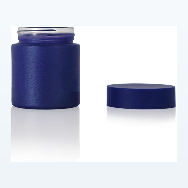 colored child-resistant glass flower jar child-proof dry herb container — wholesale glass packaging from Eaglebottle China factory