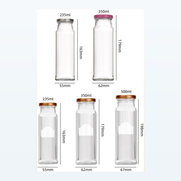 <bdi>235/350/500ml</bdi> round glass food jar honey & jam jar, wholesale — wholesale glass packaging from Eaglebottle China factory
