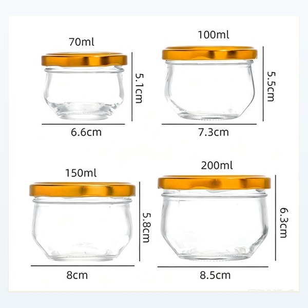 <bdi>70/100/150/200ml</bdi> mini glass food jar canning & preserving jar — wholesale glass packaging from Eaglebottle China factory
