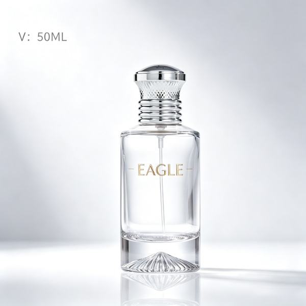 30 + <bdi>50 ml</bdi> cylindrical blue glass perfume bottle refillable spray bottle, wholesale — wholesale glass packaging from Eaglebottle China factory