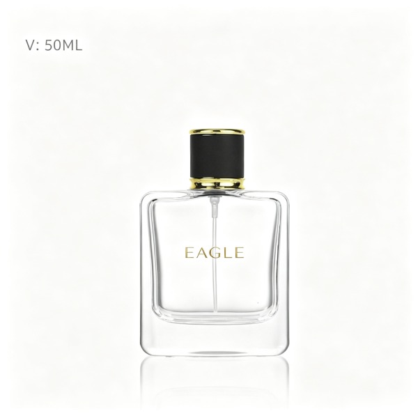 <bdi>50 ml</bdi> / <bdi>50 ml</bdi> tall slim glass perfume bottle atomizer bottle مع decorative cap — wholesale glass packaging from Eaglebottle China factory