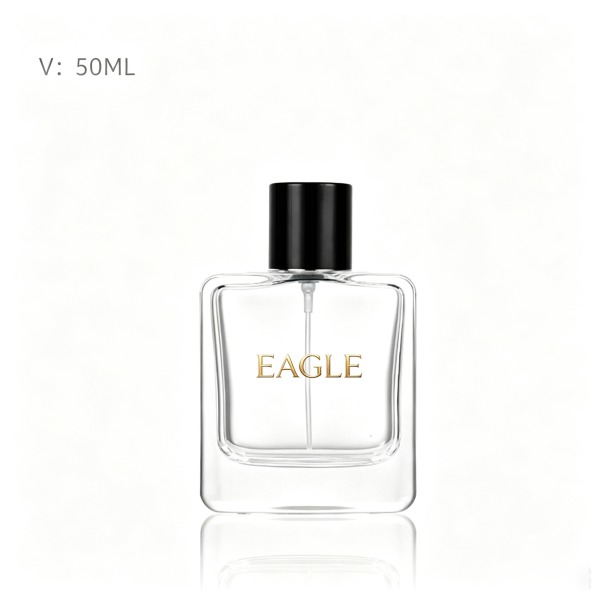 <bdi>100 ml</bdi> round clear glass perfume bottle luxury fragrance bottle, bulk — wholesale glass packaging from Eaglebottle China factory