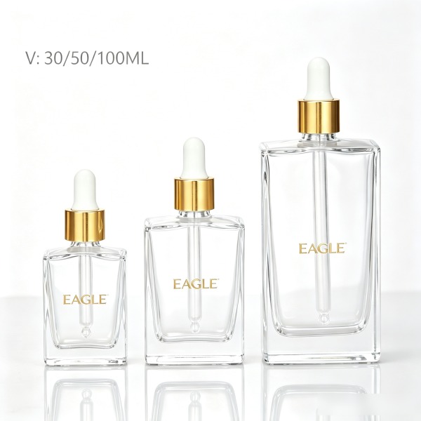 <bdi>45 ml</bdi> cylindrical amber glass perfume bottle refillable spray bottle, wholesale — wholesale glass packaging from Eaglebottle China factory