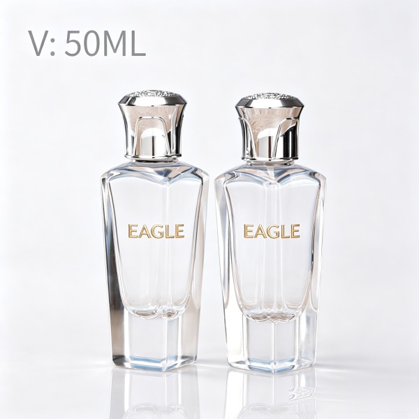 30 + <bdi>50 ml</bdi> round blue glass perfume bottle refillable spray bottle, wholesale — wholesale glass packaging from Eaglebottle China factory