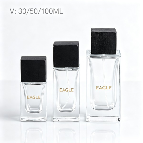 <bdi>30 ml</bdi> square amber glass perfume bottle cologne & fragrance spray bottle — wholesale glass packaging from Eaglebottle China factory