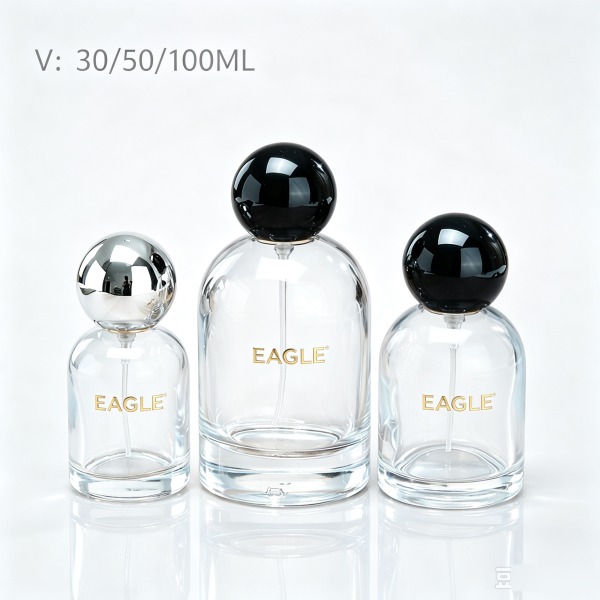 <bdi>25 ml</bdi> tall slim blue glass perfume bottle refillable spray bottle, wholesale — wholesale glass packaging from Eaglebottle China factory