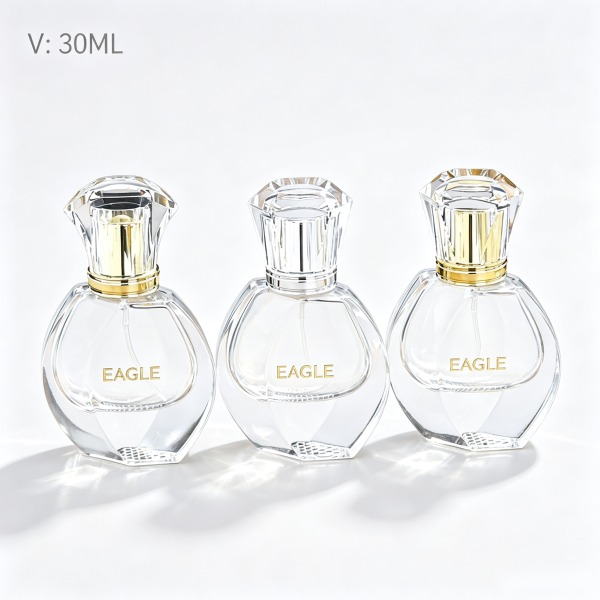 <bdi>50 ml</bdi> / <bdi>50 ml</bdi> tall slim blue glass perfume bottle atomizer bottle مع decorative cap — wholesale glass packaging from Eaglebottle China factory