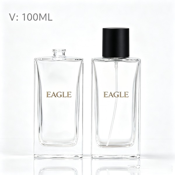 30 + <bdi>50 ml</bdi> rectangular amber glass perfume bottle cologne & fragrance spray bottle — wholesale glass packaging from Eaglebottle China factory