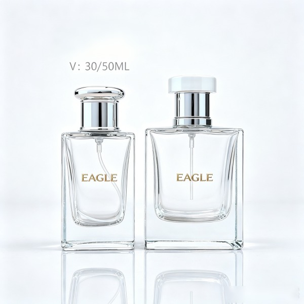 <bdi>50 ml</bdi> rectangular blue glass perfume bottle luxury fragrance bottle, bulk — wholesale glass packaging from Eaglebottle China factory