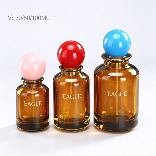 30 + <bdi>50 ml</bdi> tall slim clear glass perfume bottle مع mist sprayer & collar — wholesale glass packaging from Eaglebottle China factory