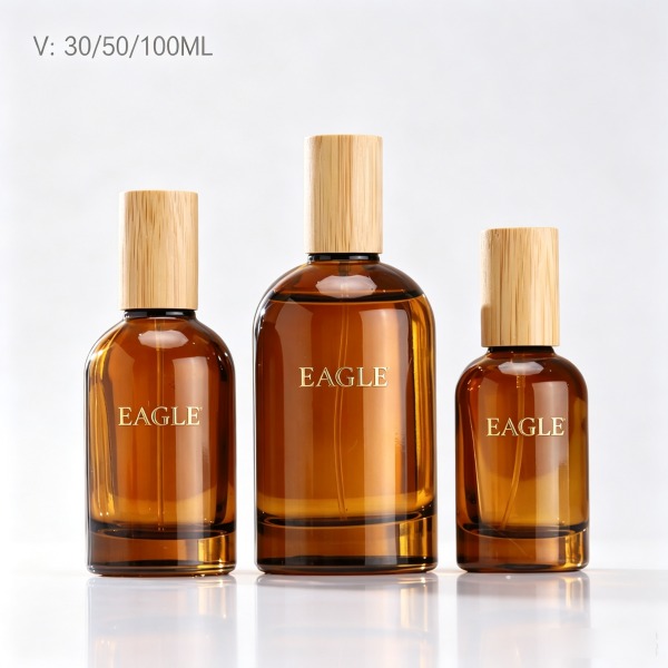 <bdi>50 ml</bdi> / <bdi>50 ml</bdi> rectangular clear glass perfume bottle مع mist sprayer & collar — wholesale glass packaging from Eaglebottle China factory