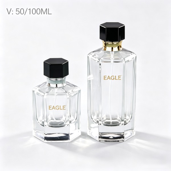 <bdi>30 ml</bdi> square blue glass perfume bottle refillable spray bottle, wholesale — wholesale glass packaging from Eaglebottle China factory