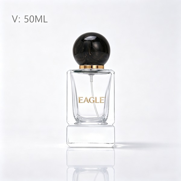 <bdi>50 ml</bdi> rectangular blue glass perfume bottle refillable spray bottle, wholesale — wholesale glass packaging from Eaglebottle China factory