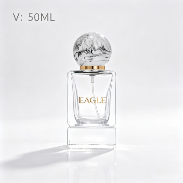<bdi>30 ml</bdi> square blue glass perfume bottle cologne & fragrance spray bottle — wholesale glass packaging from Eaglebottle China factory