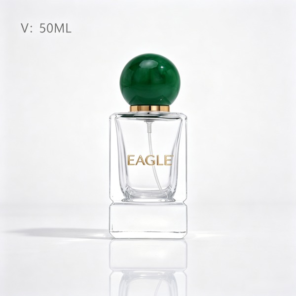 <bdi>50 ml</bdi> / <bdi>50 ml</bdi> tall slim clear glass perfume bottle مع mist sprayer & collar — wholesale glass packaging from Eaglebottle China factory