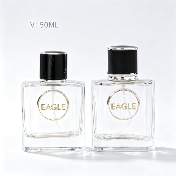 <bdi>75 ml</bdi> square gradient fade glass perfume bottle cologne & fragrance spray bottle — wholesale glass packaging from Eaglebottle China factory